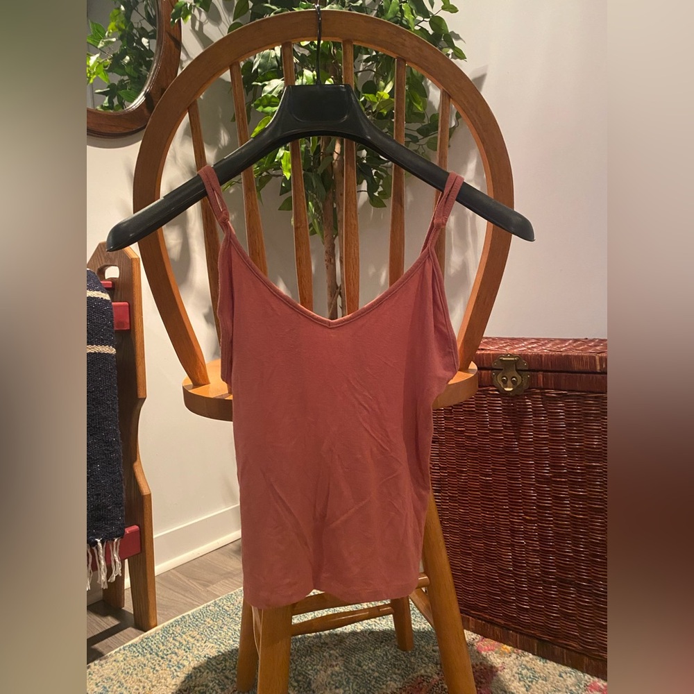 Omega Orange Sleeveless Fitted Crop Camisole